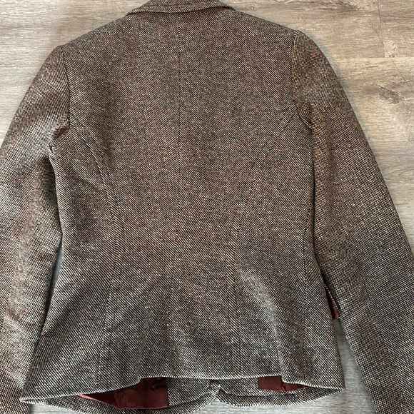 'Trina Turk' Tweed Women’s Brown Blazer - Size 2 - Picture 6 of 8